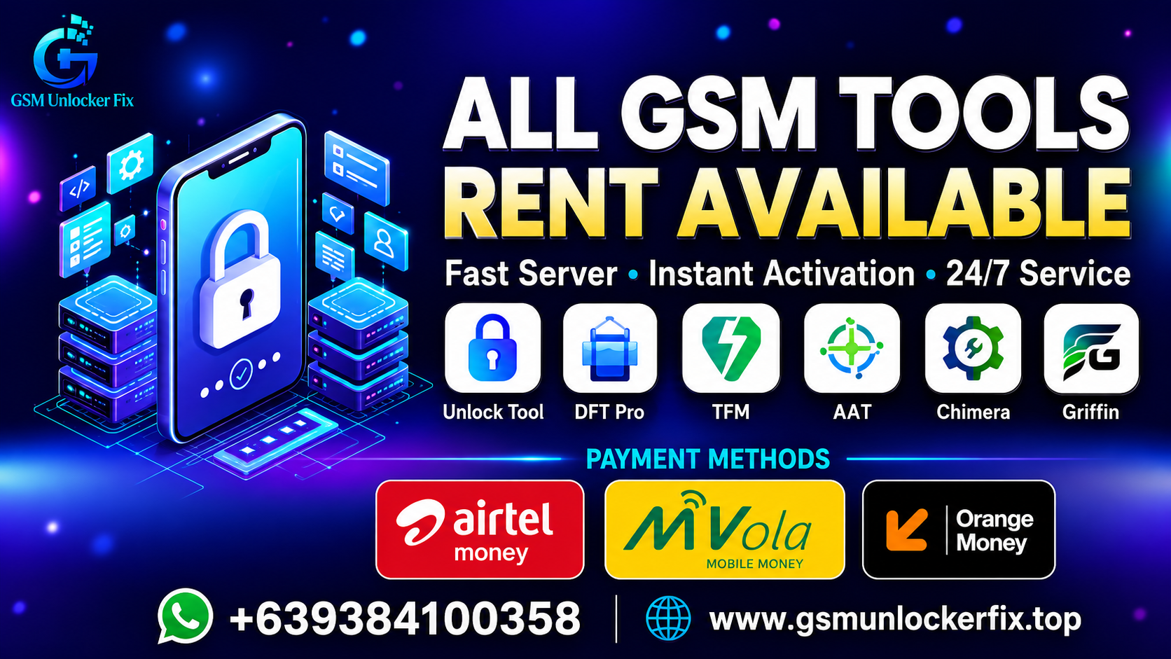 All GSM tools rent available